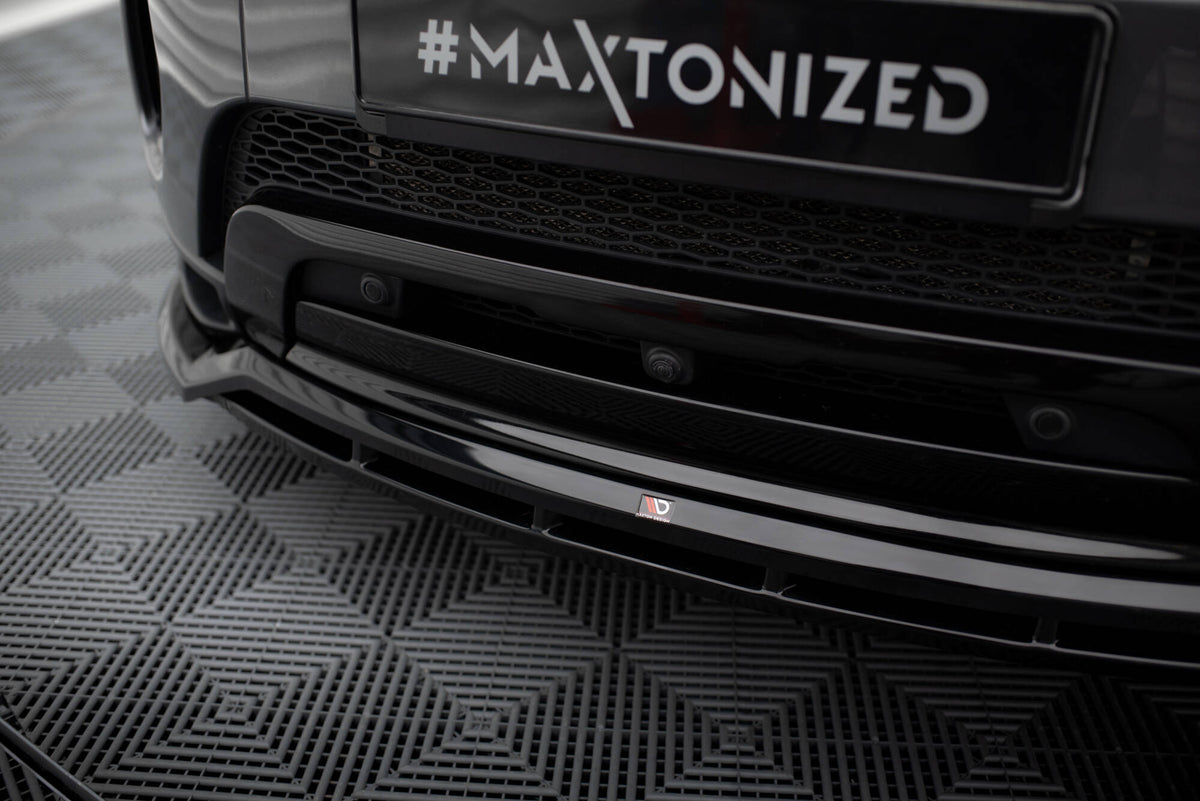 Street+ Spoilerlippe Front Ansatz passend für Land Rover Range Rover Evoque HSE Dynamic Mk1 Facelift schwarz Hochglanz – Ansicht 3