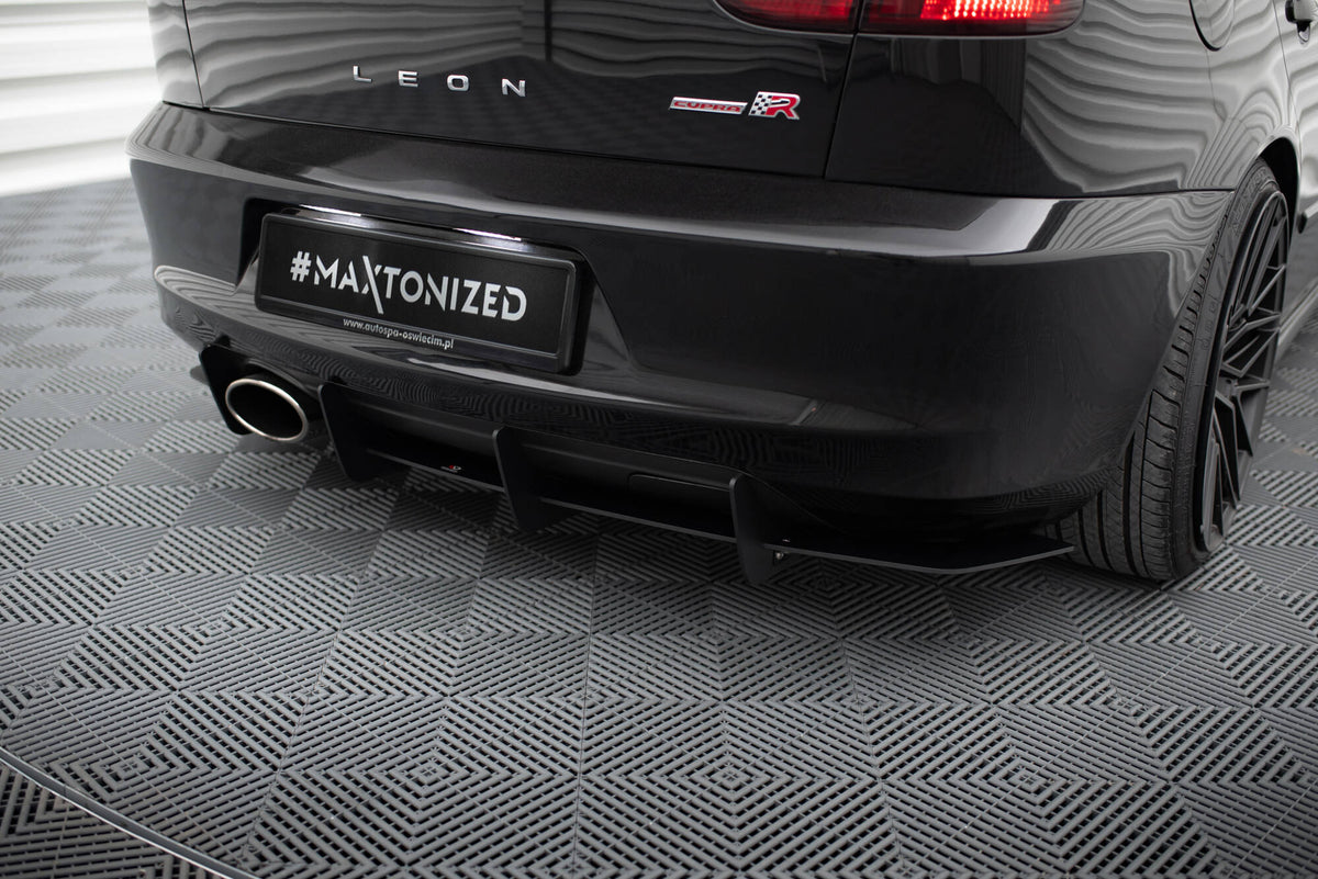 Diffusor Heck Ansatz passend für Heckschürze passend für Seat Leon Mk1 Cupra – Ansicht 3
