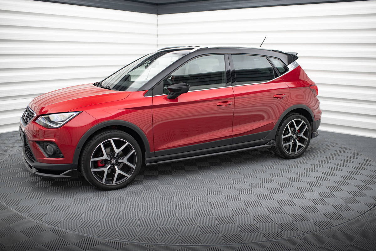Street+ Seitenschweller Leisten passend für Seat Arona FR Mk1 schwarz Hochglanz – Ansicht 1