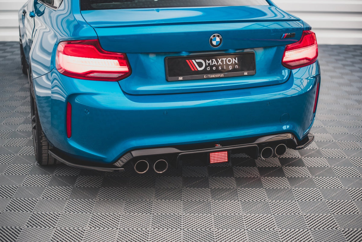 Diffusor Heck Ansatz passend für BMW M2 F87 schwarz Hochglanz – Ansicht 4