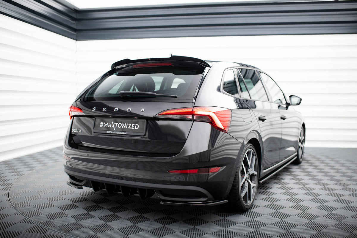Heckspoiler Lippe Skoda Scala schwarz Hochglanz – Ansicht 1