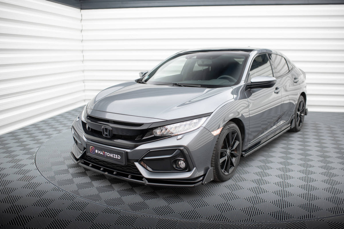 Street+ Spoilerlippe Front Ansatz + Flaps passend für Honda Civic Sport Mk 10 – Ansicht 5