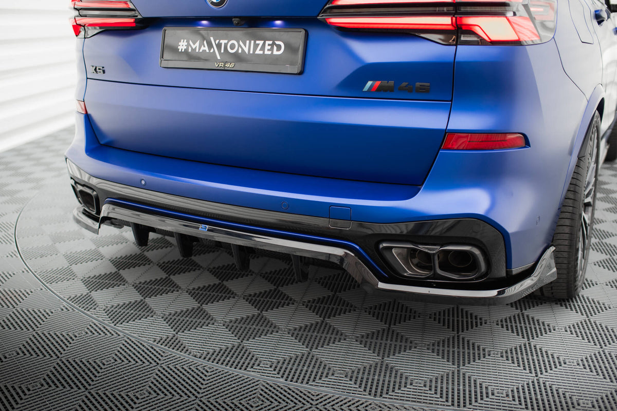 Street+ Mittlerer Diffusor RACE V.2 passend für BMW X5 M-Paket G05 Facelift schwarz Hochglanz – Ansicht 4