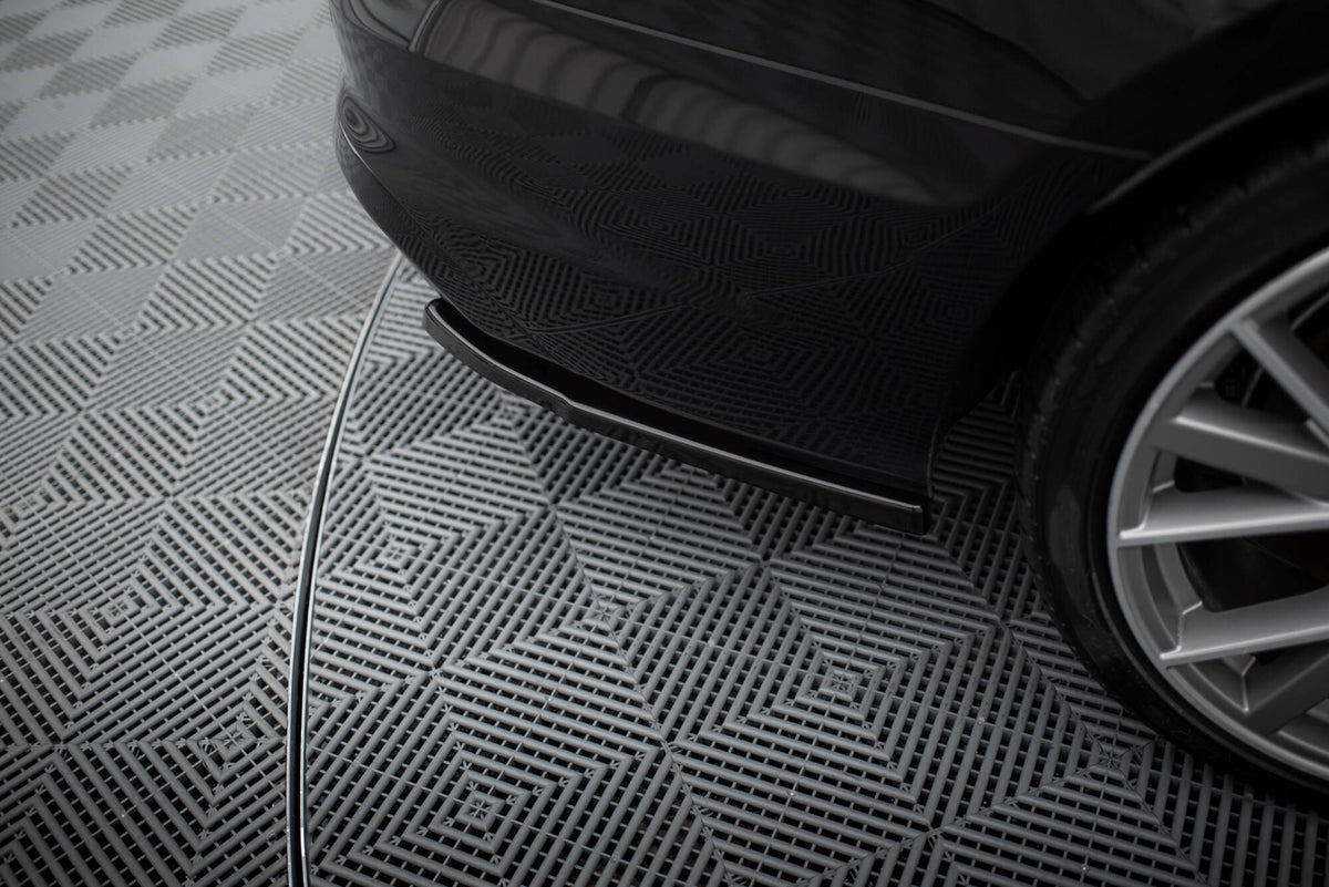 Heck Ansatz Flaps Diffusor passend für Audi S4 B9 Facelift schwarz Hochglanz – Ansicht 4