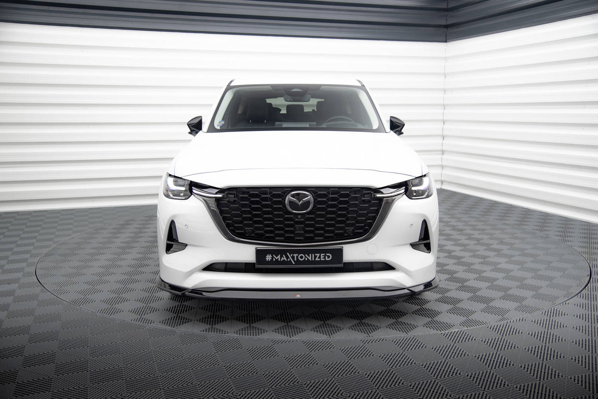 Street+ Spoilerlippe Front Ansatz V.2 passend für Mazda CX-60 Mk1 schwarz Hochglanz – Ansicht 1
