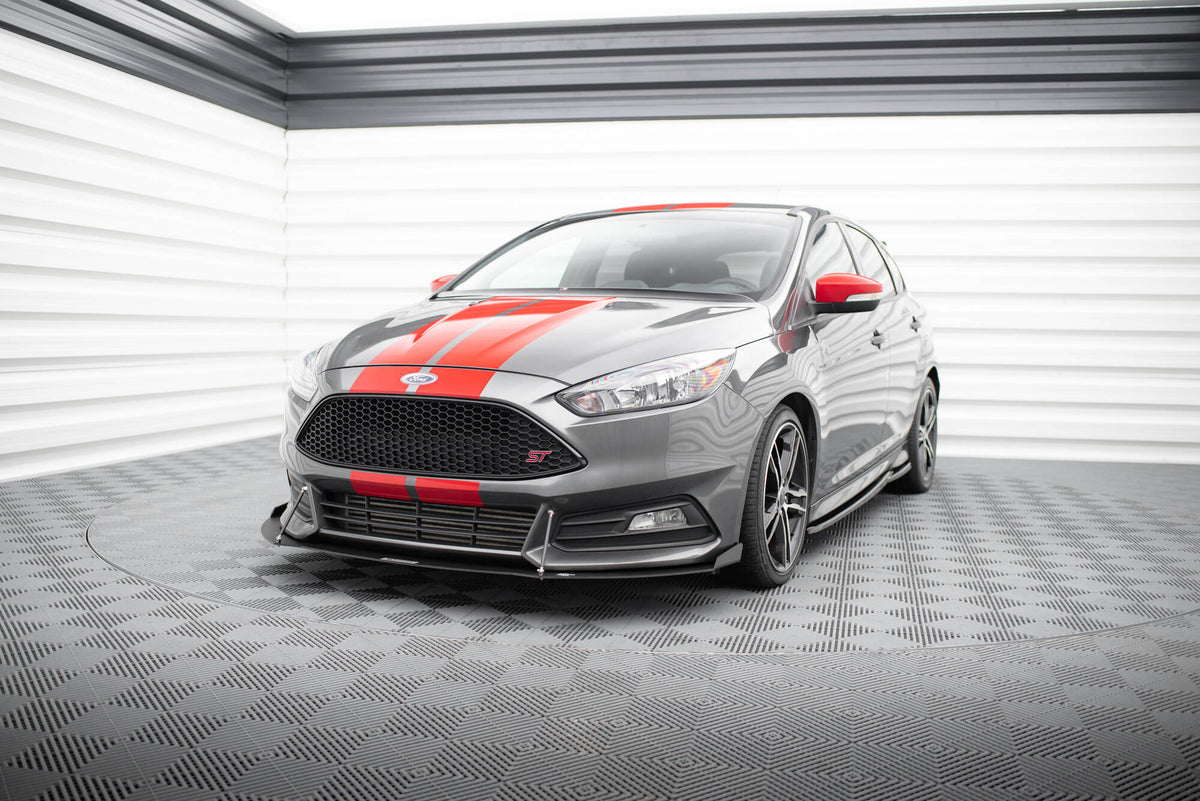 Sport Street+ Spoilerlippe Front Ansatz V.2 passend für Ford Focus ST Mk3 FL – Ansicht 3