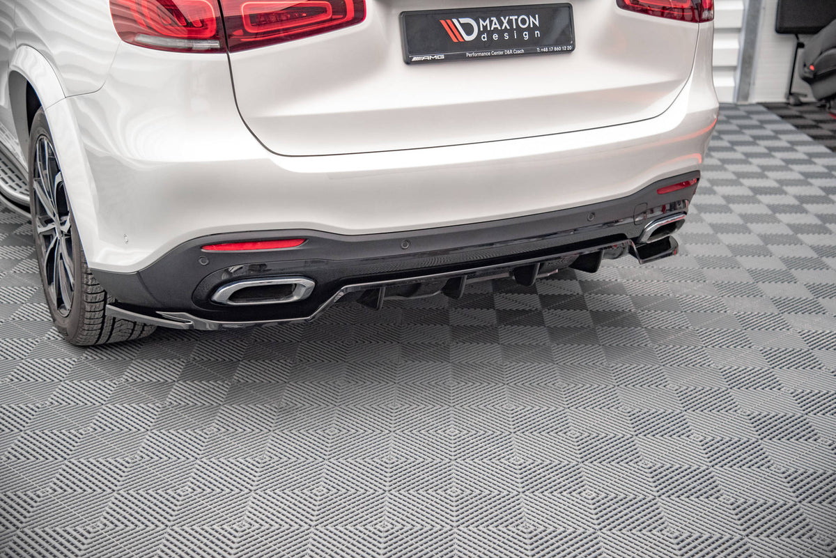 Street+ Mittlerer Diffusor RACE passend für V.1 Mercedes-Benz GLS AMG-Line X167 schwarz Hochglanz – Ansicht 3