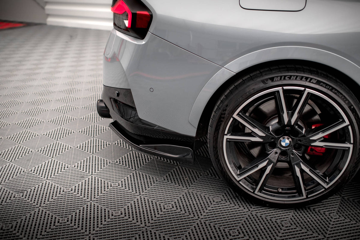 Heck Ansatz Flaps Diffusor V.1 passend für BMW 2 Coupe M240i G42 schwarz Hochglanz – Ansicht 4
