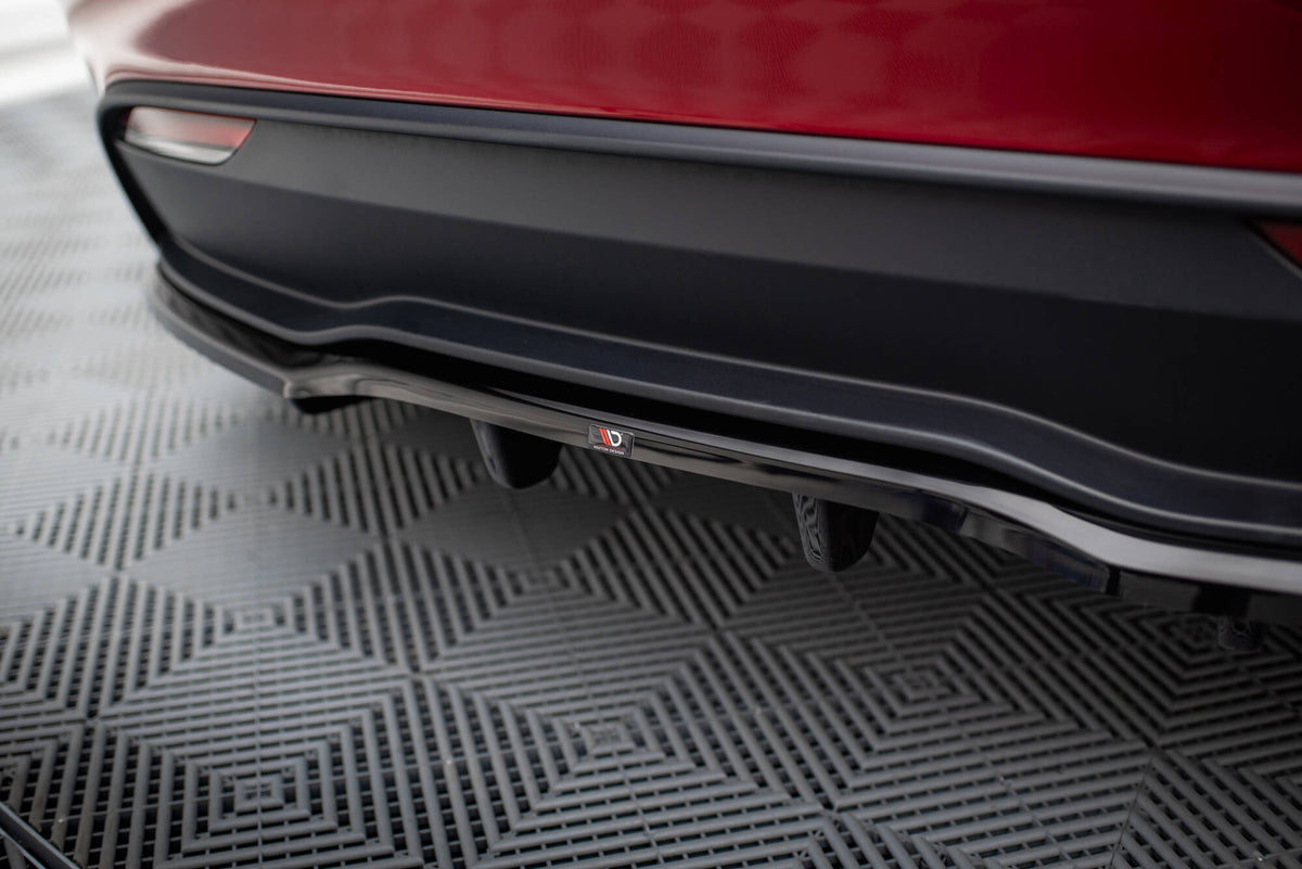 Street+ Mittlerer Diffusor RACE passend für V.1 Tesla Model 3 Project HighlandFacelift schwarz Hochglanz – Ansicht 3