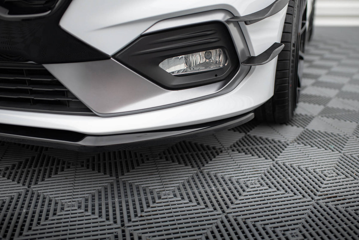 Street+ Spoilerlippe Front Ansatz V.3 passend für Ford Fiesta Mk8 ST / ST-Line schwarz Hochglanz – Ansicht 5