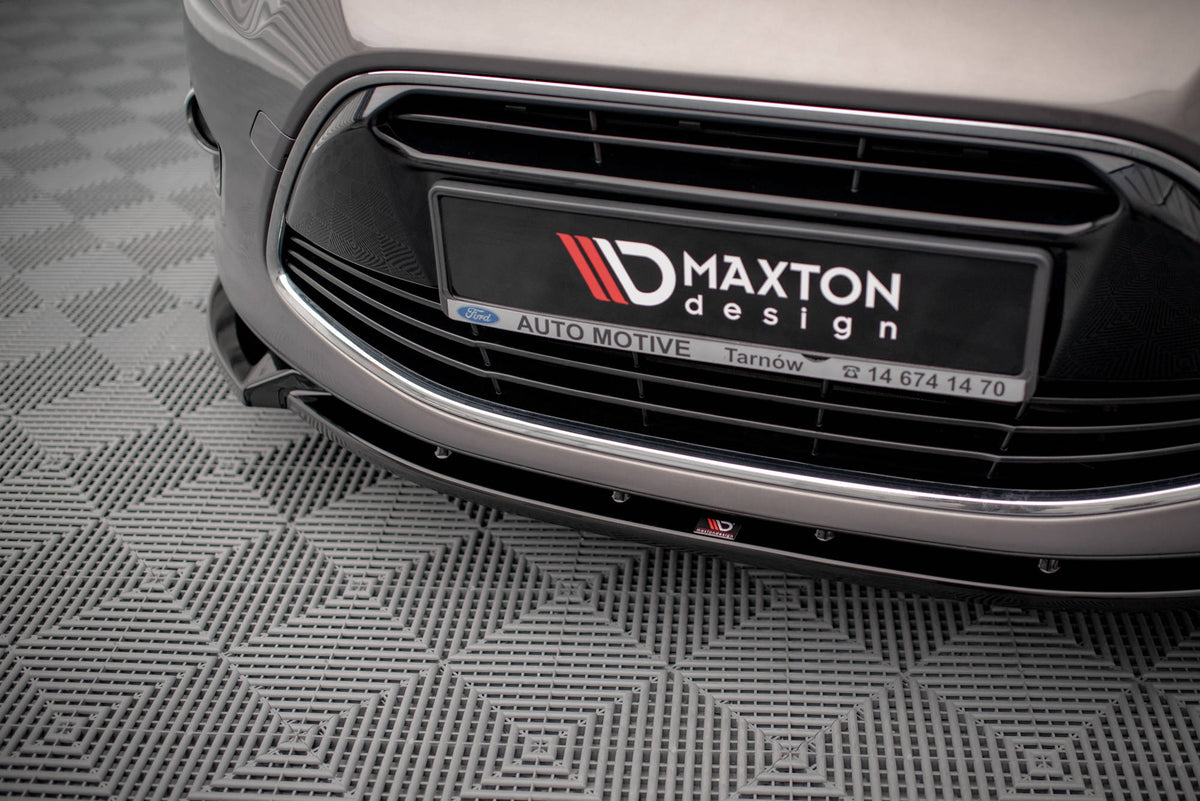 Street+ Spoilerlippe Front Ansatz passend für Ford C-Max Mk2 schwarz Hochglanz – Ansicht 3