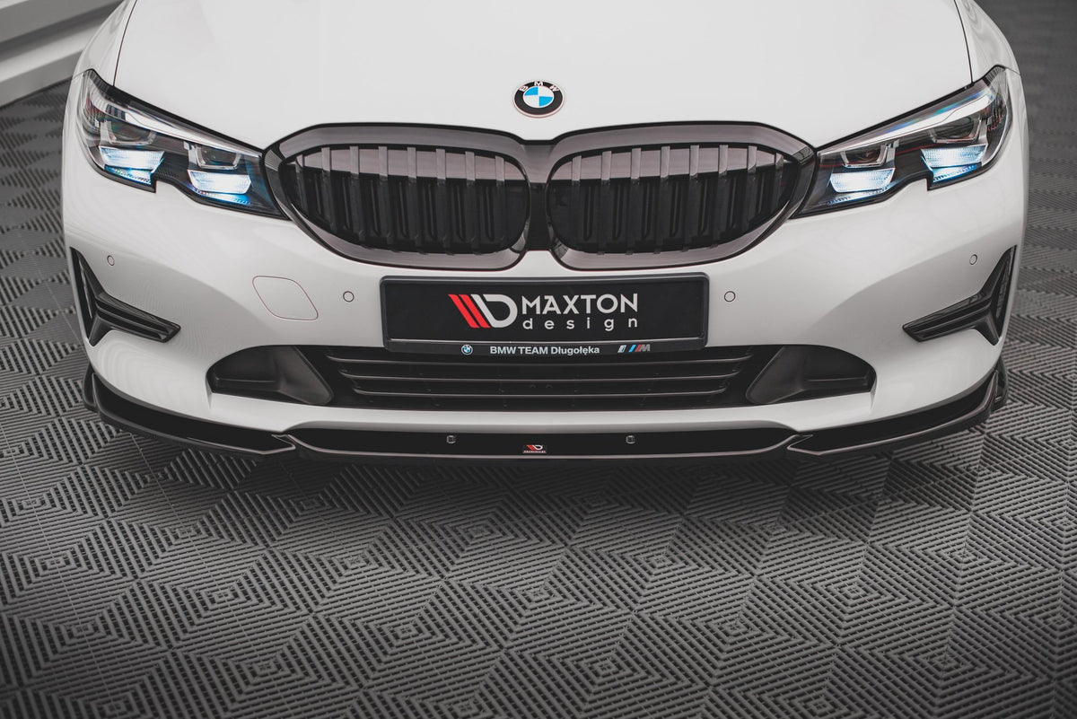 Street+ Spoilerlippe Front Ansatz V.2 passend für BMW 3er G20 / G21 schwarz Hochglanz – Ansicht 1