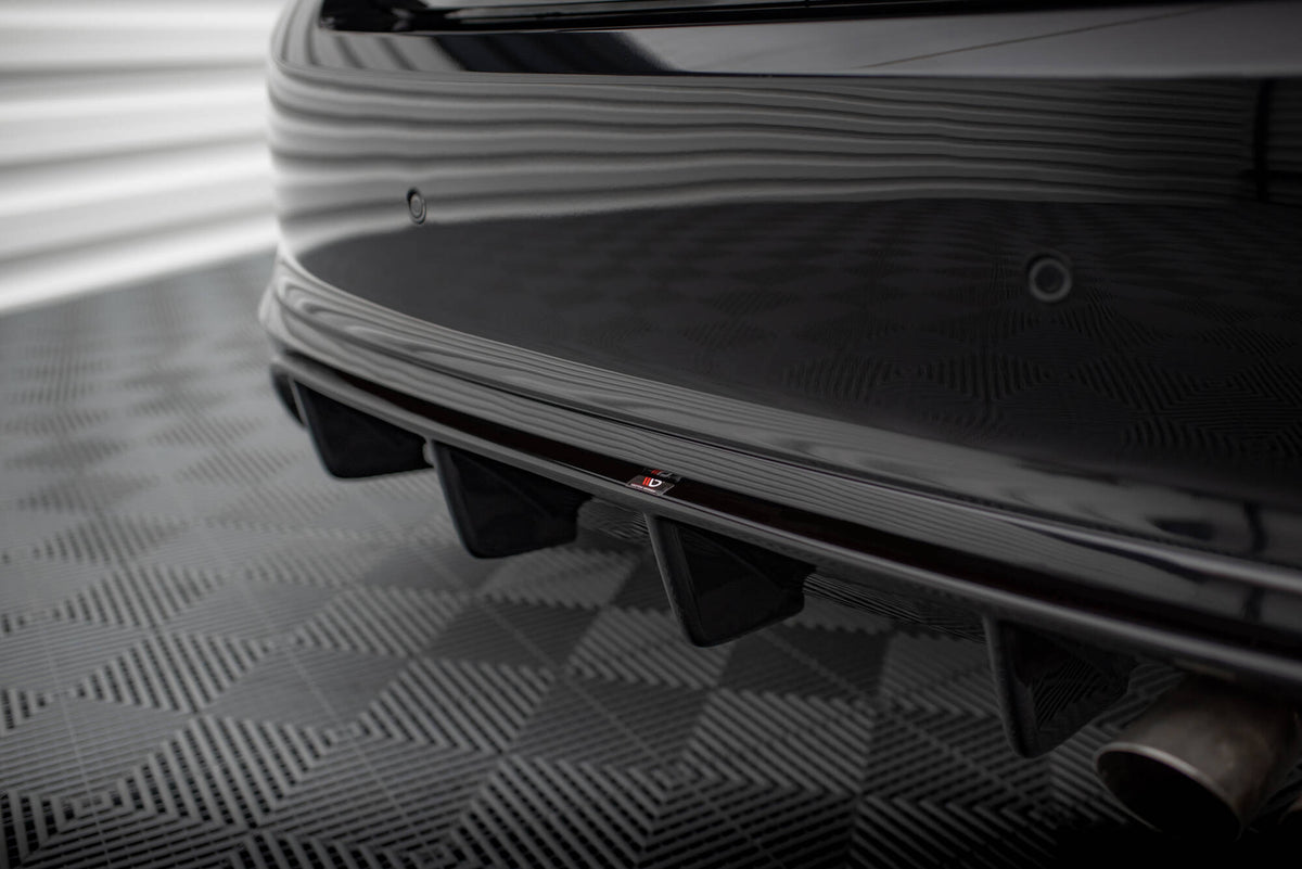 Diffusor Heck Ansatz passend für Ford Fiesta ST Mk8  schwarz Hochglanz – Ansicht 3