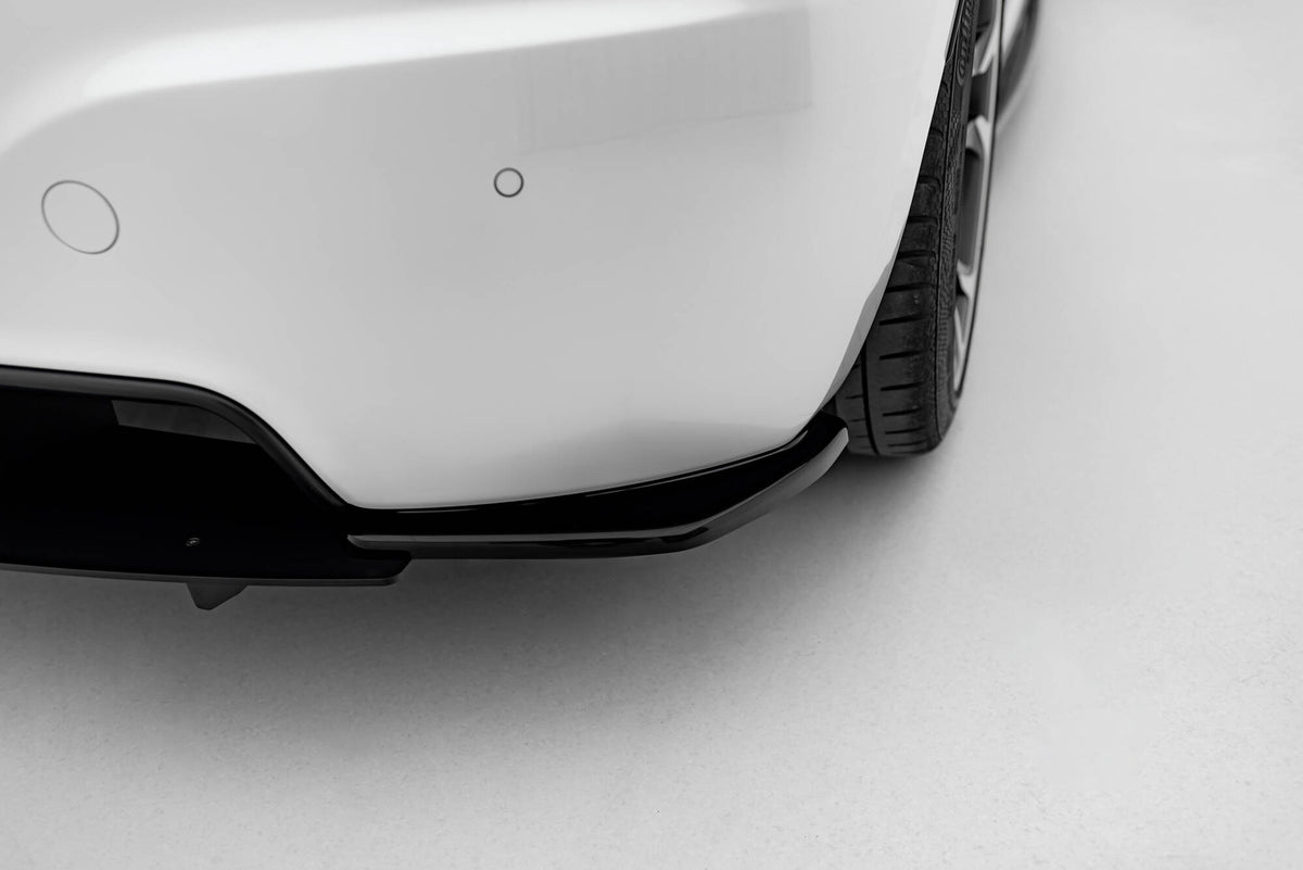 Heck Ansatz Flaps Diffusor passend für Peugeot RCZ Mk1 / Mk1 Facelift schwarz Hochglanz – Ansicht 3