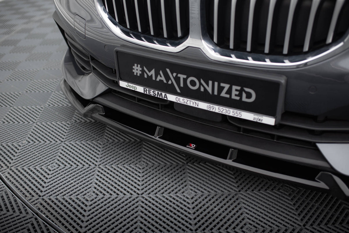 Street+ Spoilerlippe Front Ansatz V.1 passend für BMW 1er F40 schwarz Hochglanz – Ansicht 4