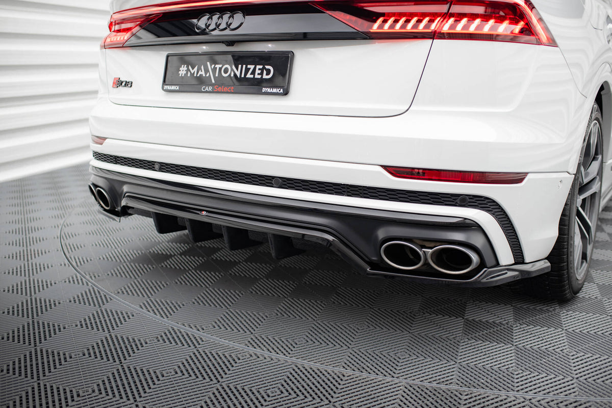 Street+ Mittlerer Diffusor RACE passend für Audi SQ8 Mk1 schwarz Hochglanz – Ansicht 1