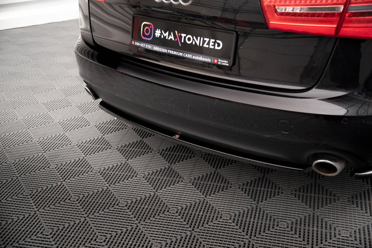 Heckansatz Audi A6 Avant / Limousine C7 schwarz Hochglanz – Ansicht 4