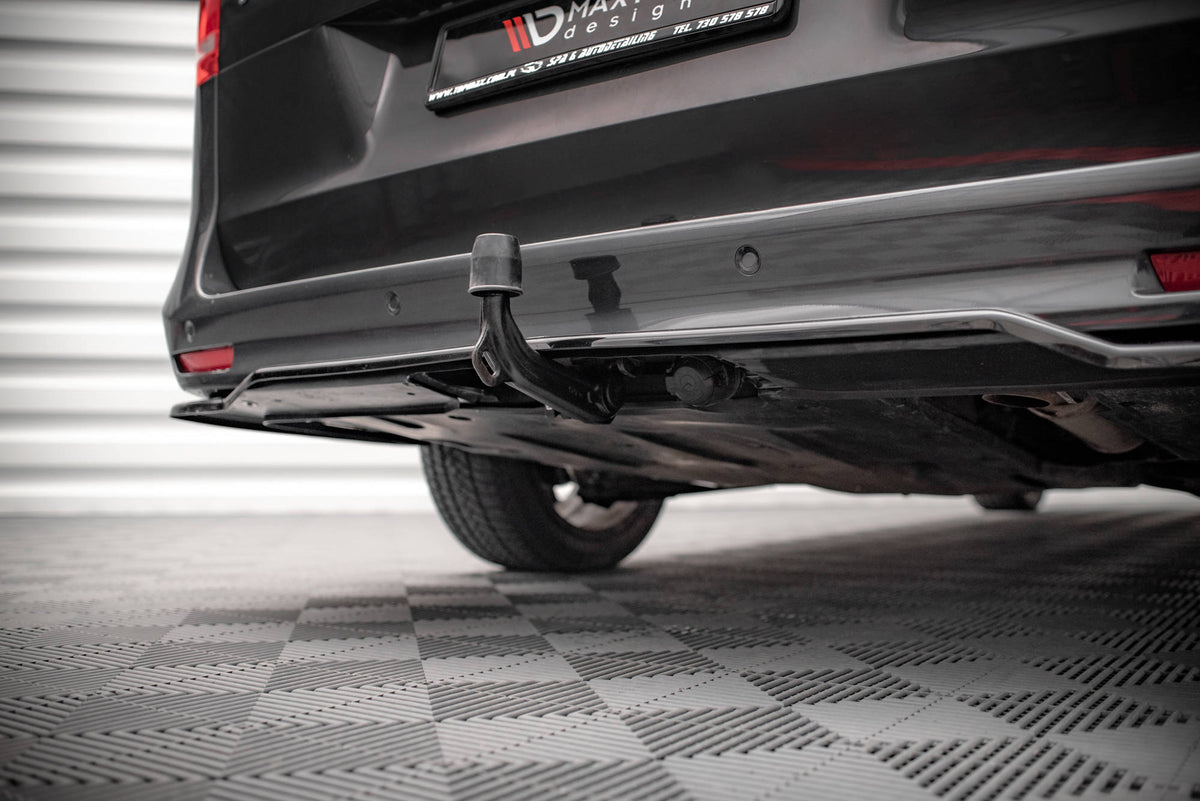 Street+ Mittlerer Diffusor RACE passend für Mercedes-Benz V-Klasse AMG-Line W447 Facelift schwarz Hochglanz – Ansicht 4