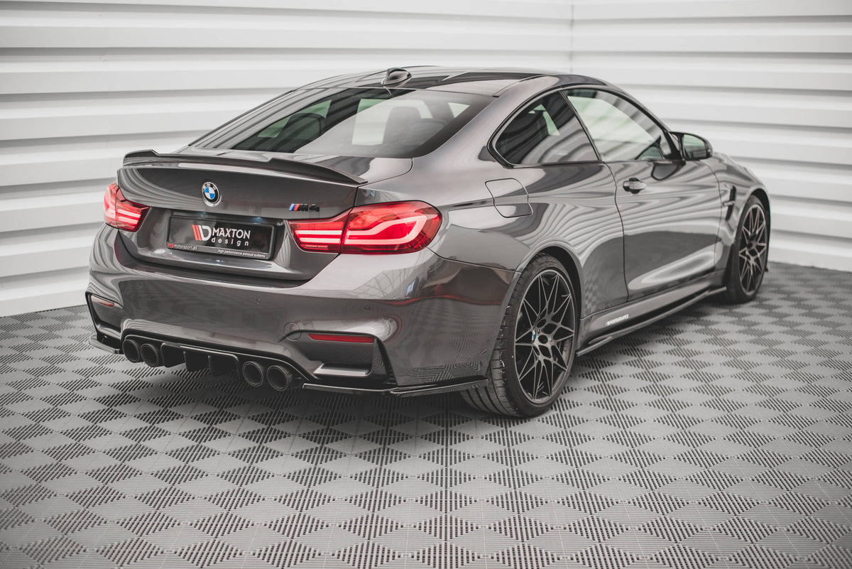 Diffusor Heck Ansatz passend für BMW M4 F82 schwarz Hochglanz – Ansicht 1