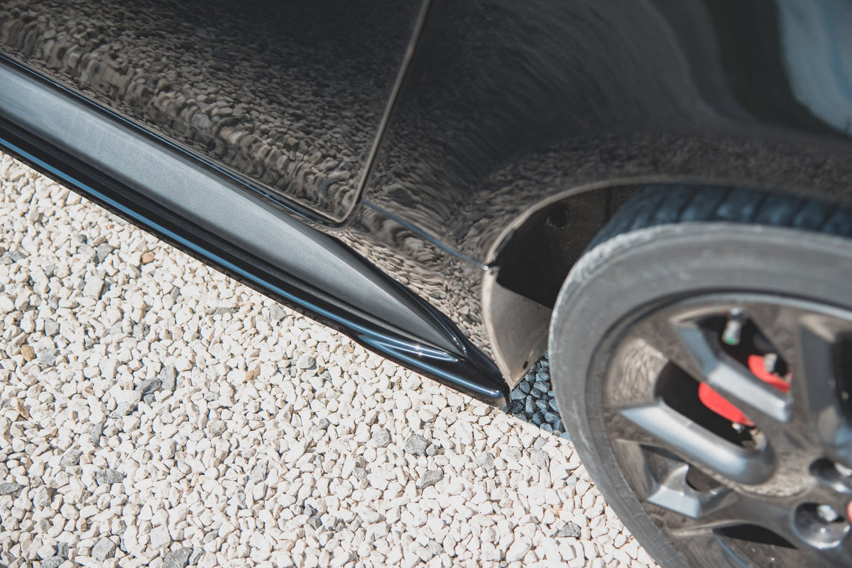 Street+ Seitenschweller Leisten passend für Abarth 124 Spider  schwarz Hochglanz – Ansicht 5
