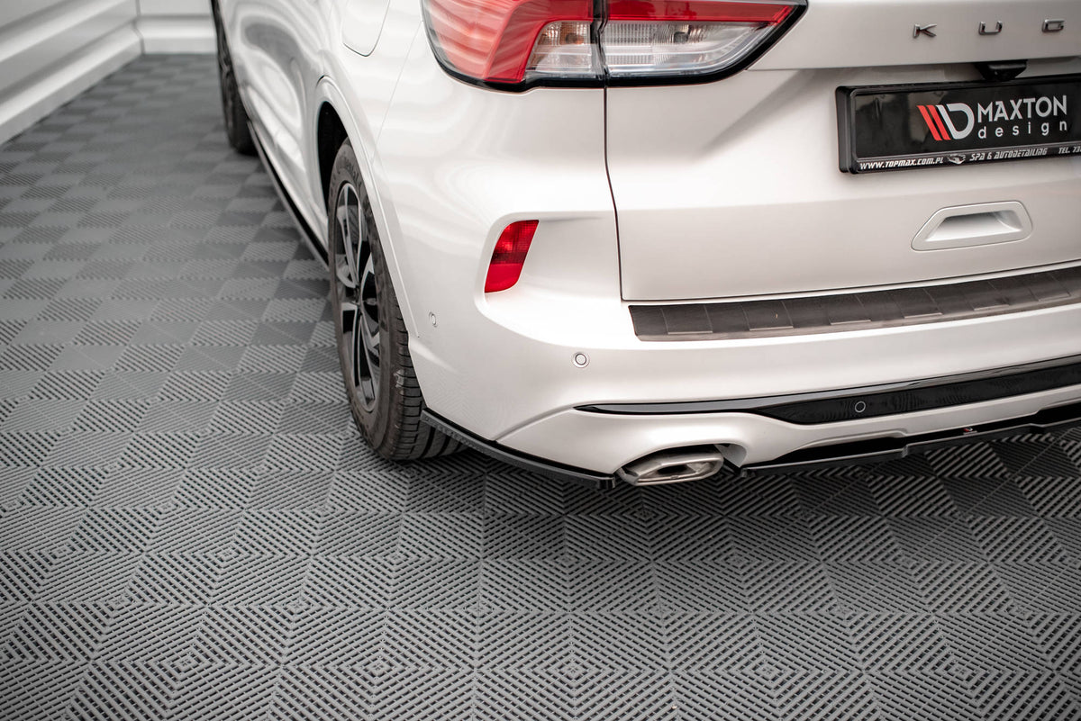 Heck Ansatz Flaps Diffusor passend für Ford Kuga ST-Line Mk3 schwarz Hochglanz – Ansicht 4