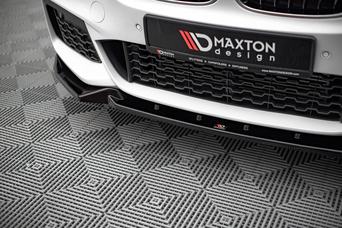 Street+ Spoilerlippe Front Ansatz V.2 passend für BMW X1 M-Paket F48 schwarz Hochglanz – Ansicht 3