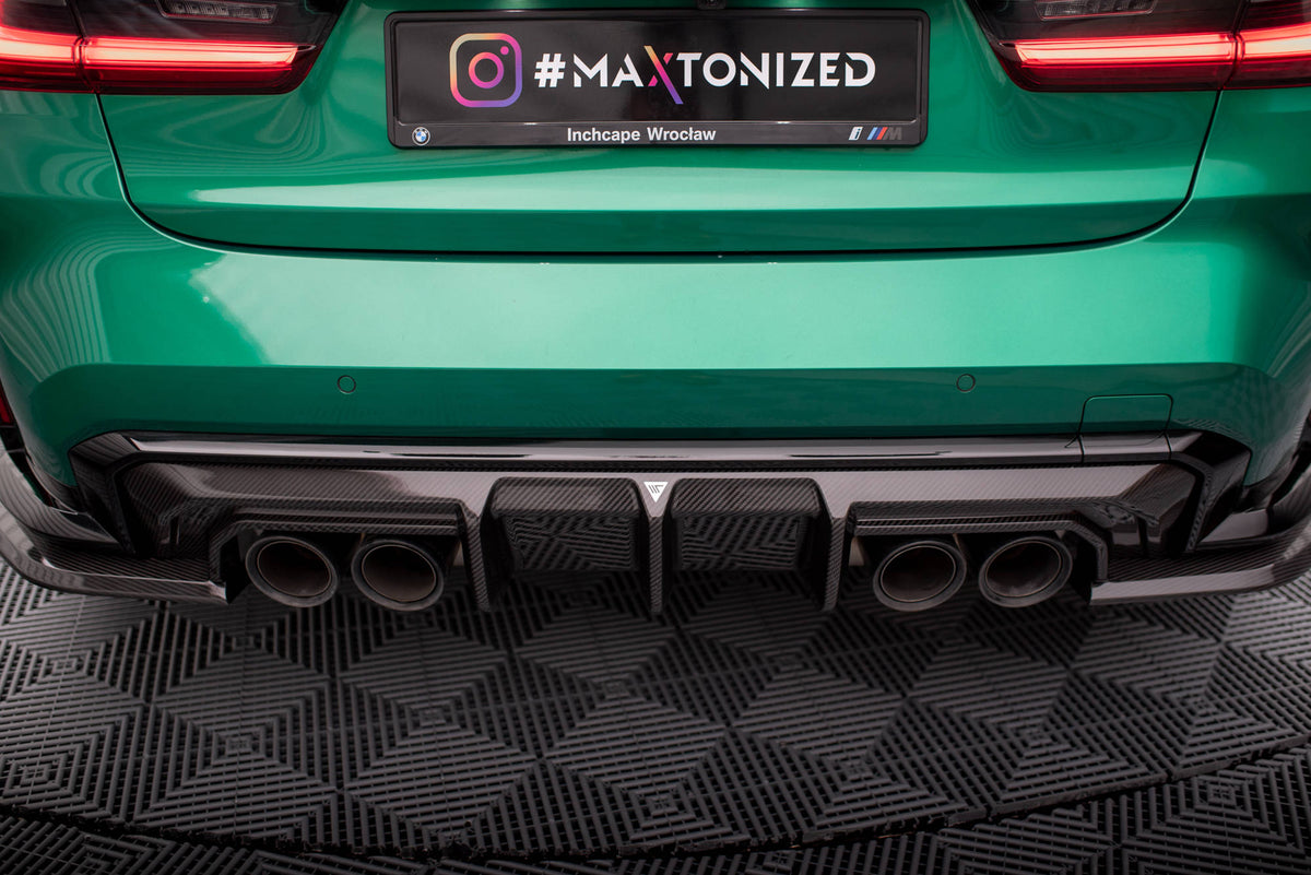 Prepreg Carbon Fiber Diffusor Heck Ansatz passend für BMW M3 Limousine / Touring G80 / G81 – Ansicht 6