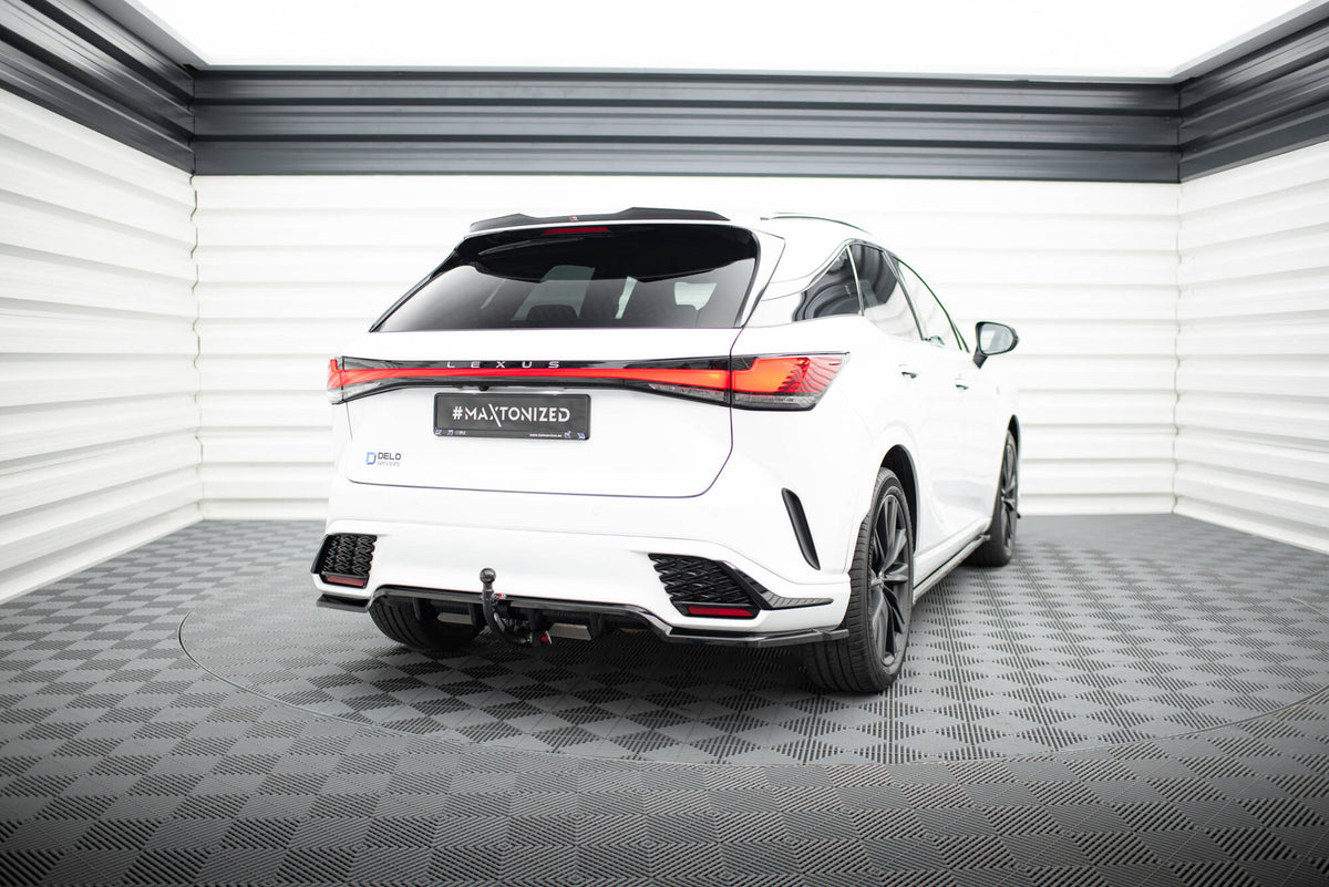 Street+ Mittlerer Diffusor RACE passend für Lexus RX F-Sport Mk5 schwarz Hochglanz – Ansicht 6