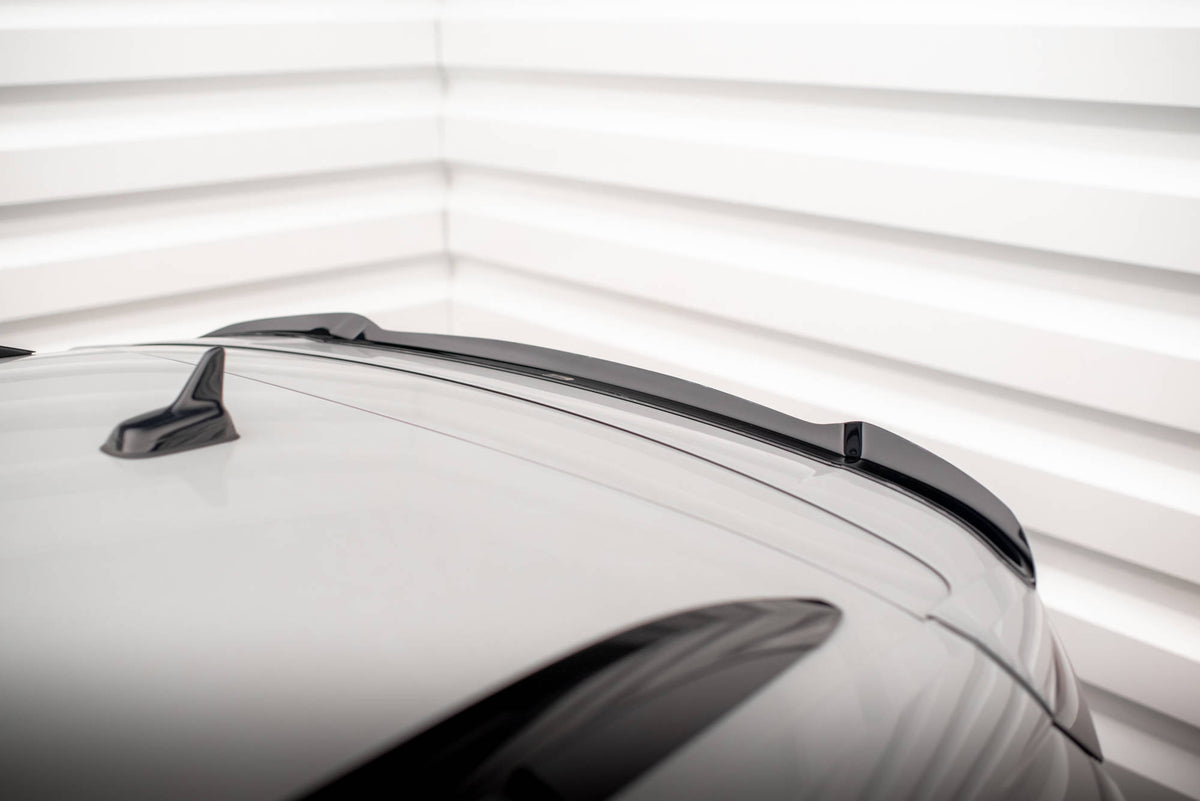 Heckspoiler Lippe Skoda Karoq Sportline Mk1 Facelift schwarz Hochglanz – Ansicht 4