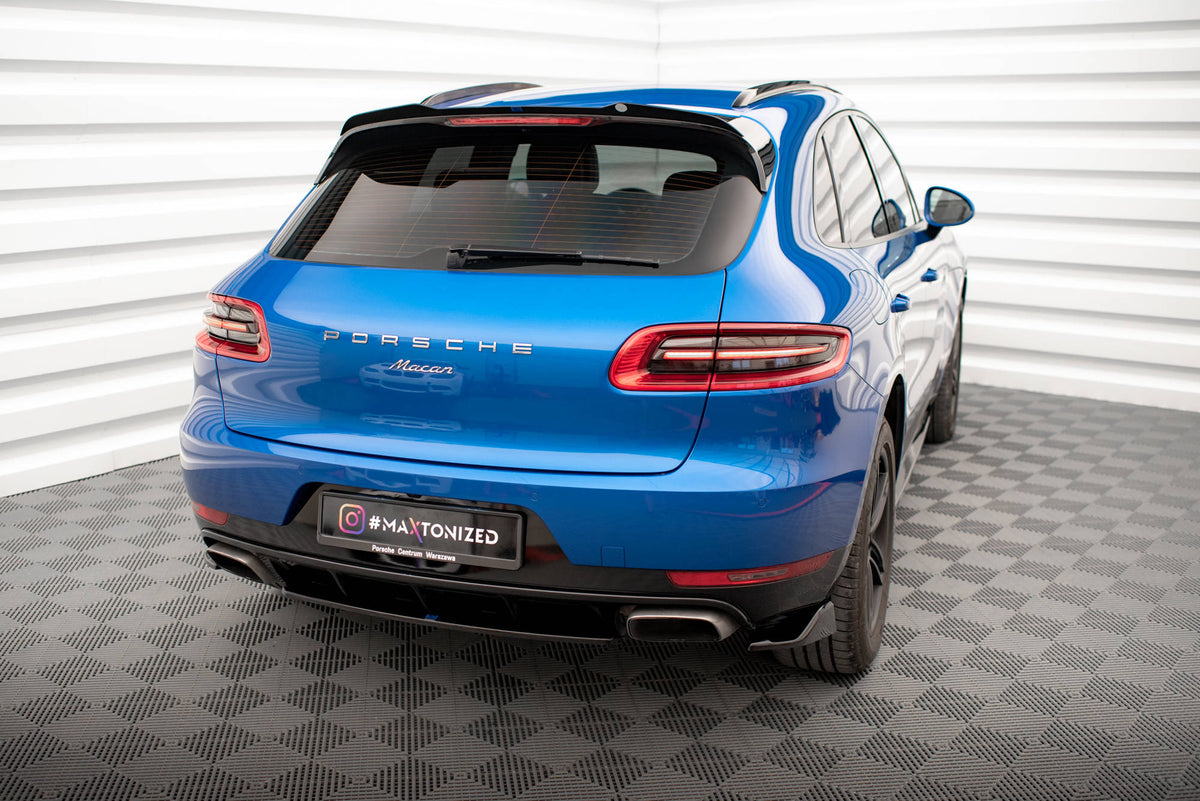 Heckansatz Porsche Macan Mk1 schwarz Hochglanz – Ansicht 4