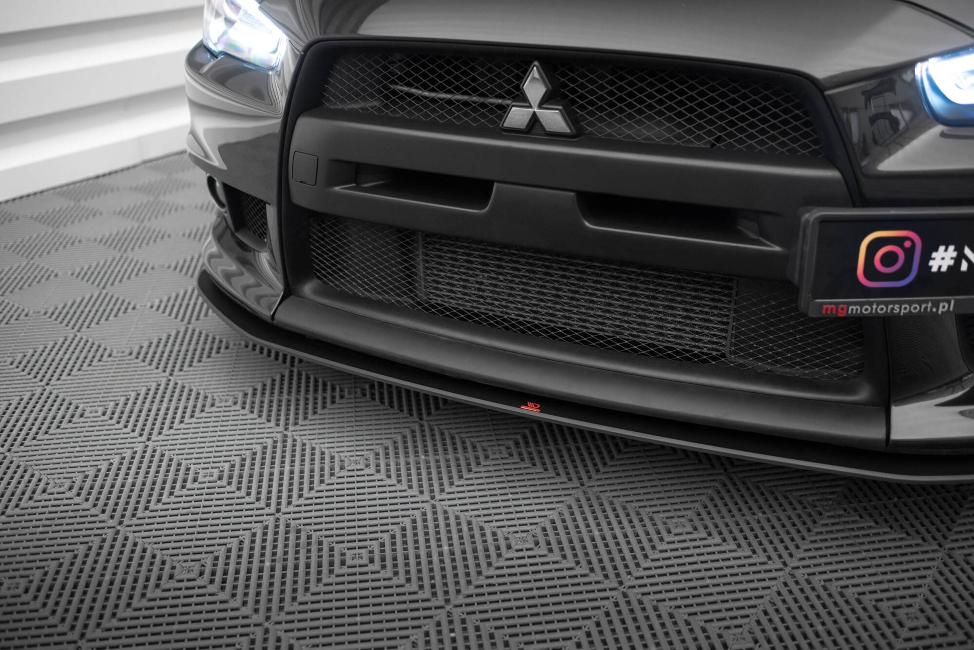 Street Pro Street+ Spoilerlippe Front Ansatz passend für Mitsubishi Lancer EVO X – Ansicht 3
