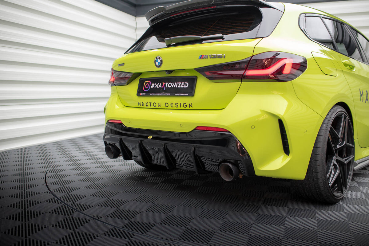 Diffusor Heck Ansatz V.3 passend für BMW 1er F40 M-Paket/ M135i / 128ti (Einzelauspuff li. re.) – Ansicht 9