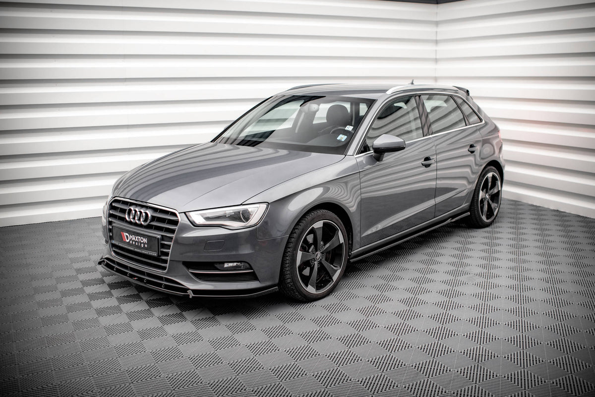 Street+ Seitenschweller Leisten passend für Audi A3 Sportback 8V schwarz Hochglanz – Ansicht 4