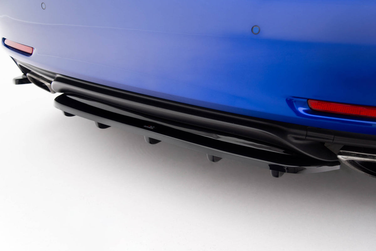 Street+ Mittlerer Diffusor RACE passend für Lexus Rc Mk1 schwarz Hochglanz – Ansicht 6