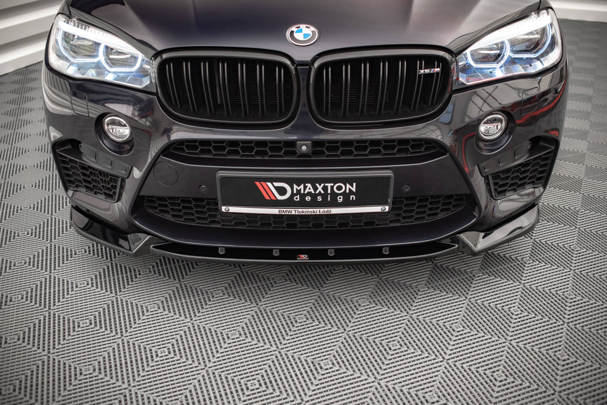 Street+ Spoilerlippe Front Ansatz V.1 passend für BMW X5 M F85 / X6 M F86 schwarz Hochglanz – Ansicht 3