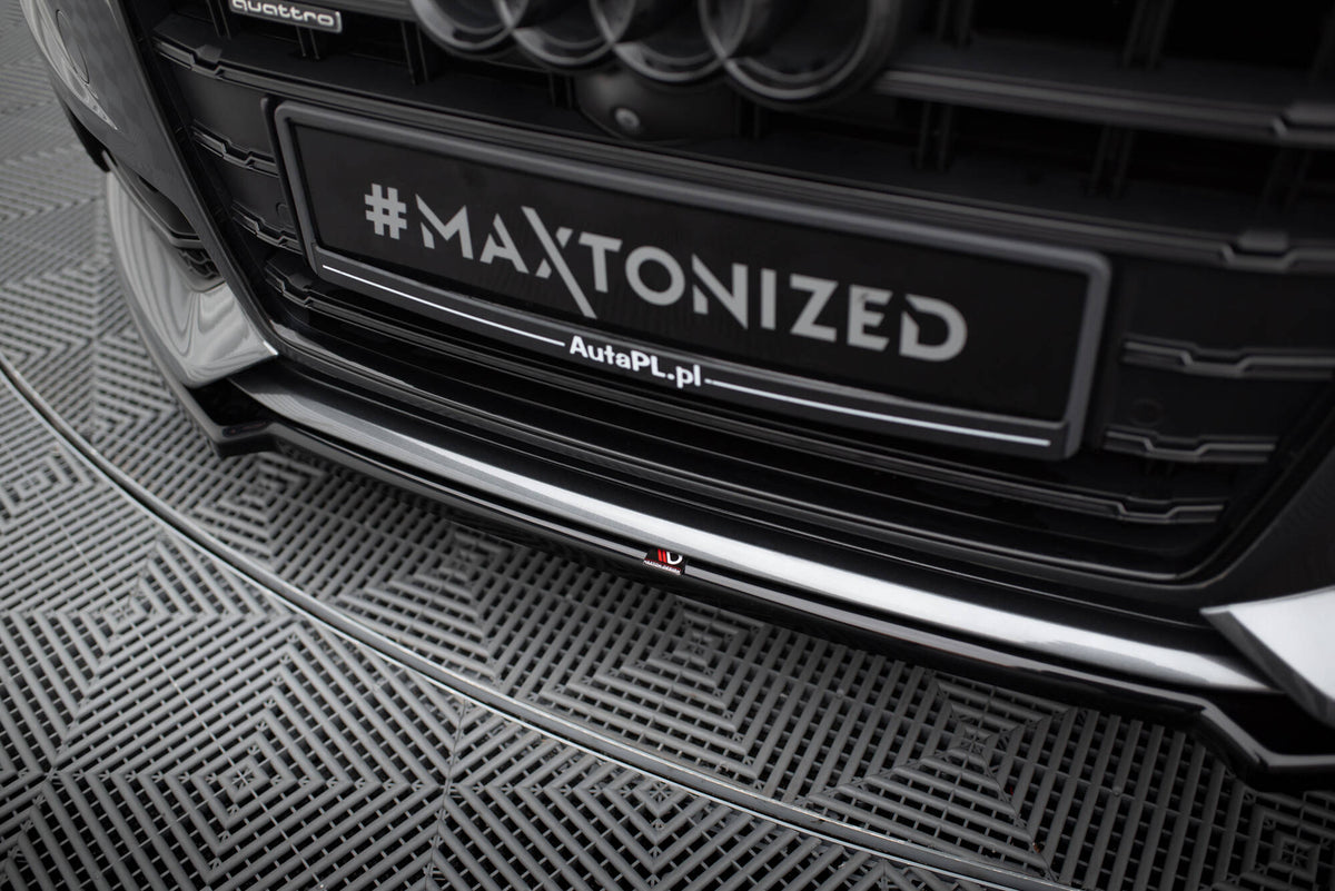 Street+ Spoilerlippe Front Ansatz V.2 passend für Audi A6 / A6 C7 S-line/ S6 C7 Facelift schwarz Hochglanz – Ansicht 3