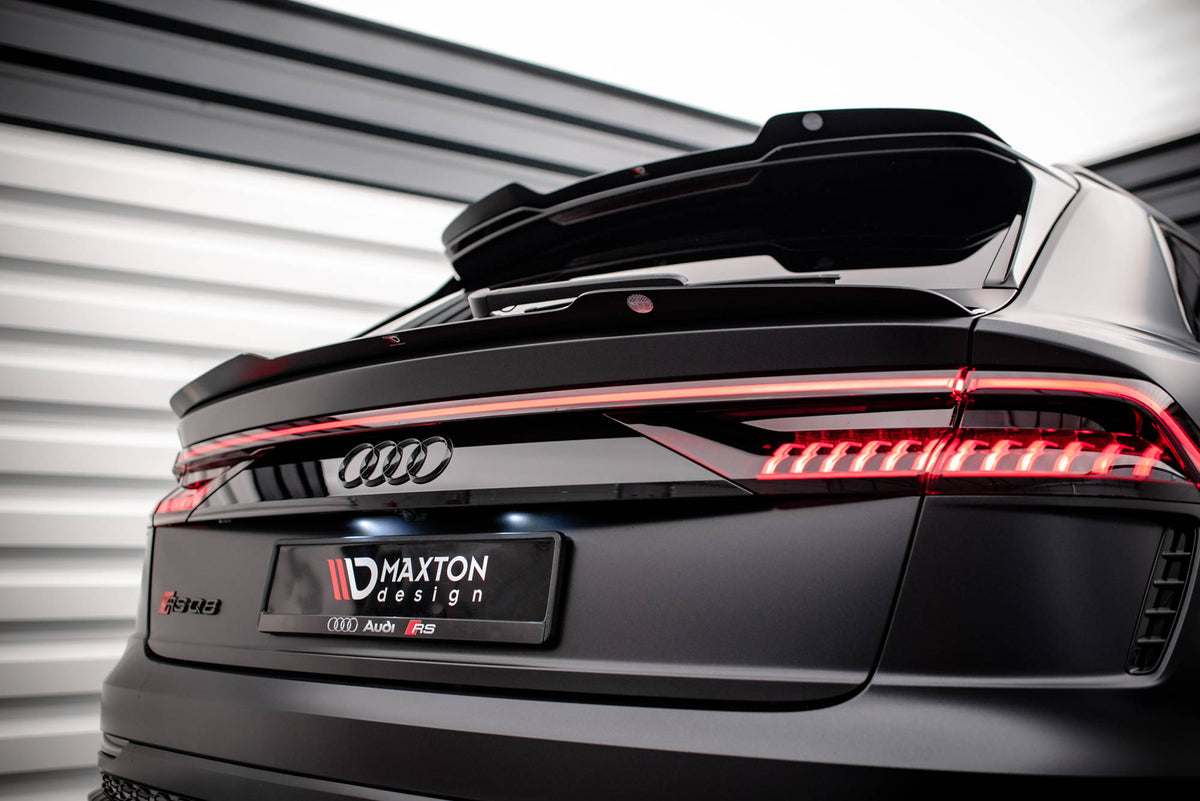 Niedriger Heckspoiler Lippe V.2 Audi RSQ8 Mk1 Facelift schwarz Hochglanz – Ansicht 3