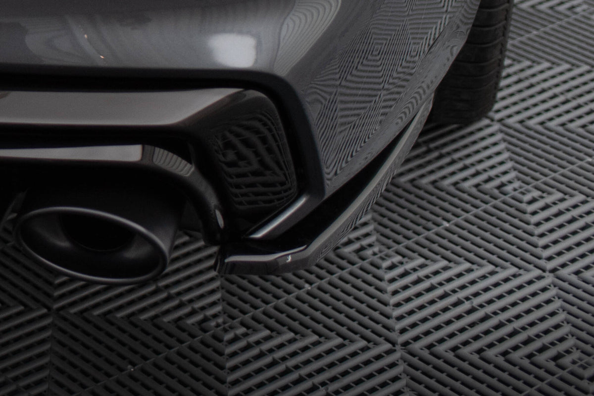 Heck Ansatz Flaps Diffusor passend für Audi A7 S-Line C8 / S7 C8 / C8 Facelift / S7 Facelift schwarz Hochglanz – Ansicht 4