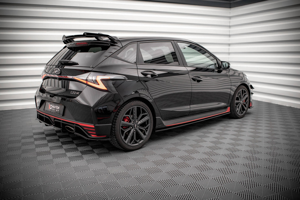 Street+ Seitenschweller Leisten passend für Hyundai I20 N Mk3 schwarz Hochglanz – Ansicht 1