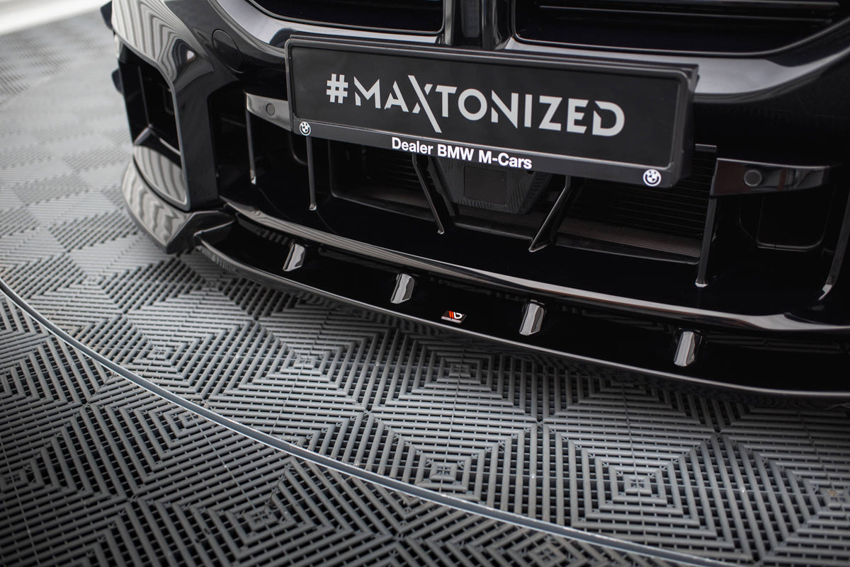 Street+ Spoilerlippe Front Ansatz V.3 passend für BMW M2 G87 schwarz Hochglanz – Ansicht 3