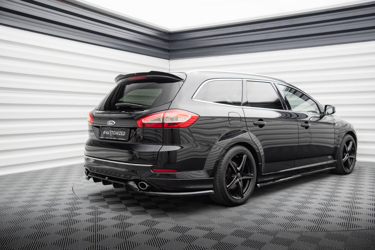 Heckspoiler Lippe Ford Mondeo Kombi ST-Line Mk4 Facelift schwarz Hochglanz – Ansicht 3