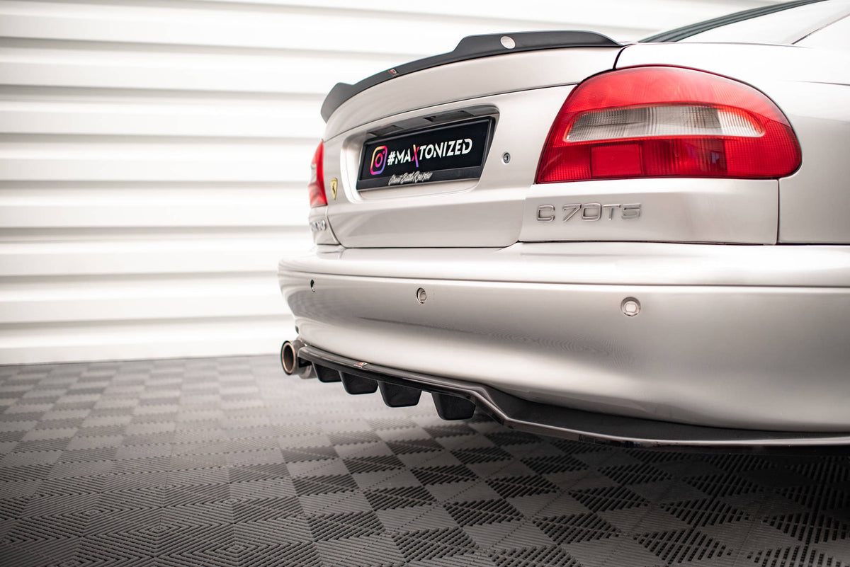 Street+ Mittlerer Diffusor RACE passend für Volvo C70 Mk1 schwarz Hochglanz – Ansicht 5