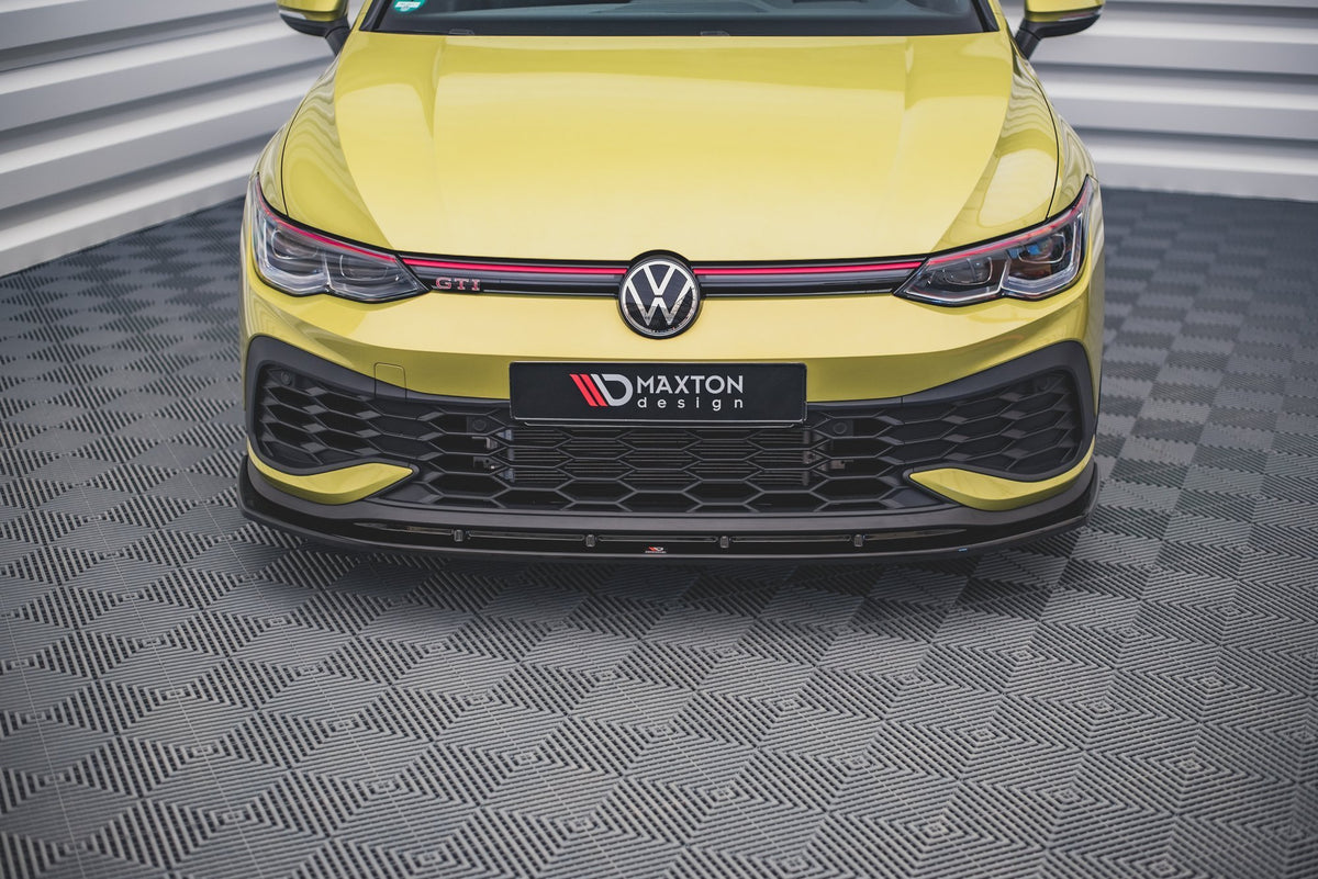 Street+ Spoilerlippe Front Ansatz V.4 passend für VW Golf GTI Clubsport Mk8 schwarz Hochglanz – Ansicht 3