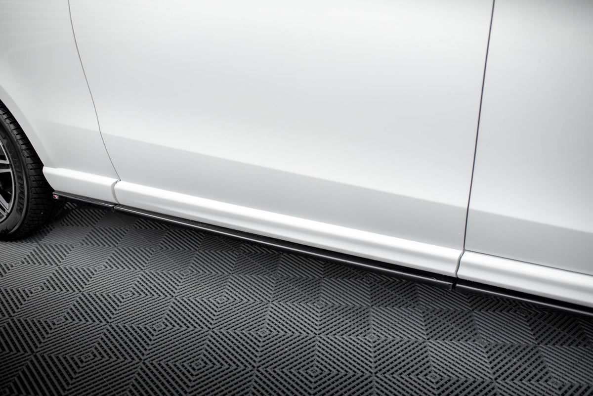 Street+ Seitenschweller Leisten passend für V.1 passend für Mercedes-Benz V-Klasse Extra Long AMG-Line W447  schwarz Hochglanz – Ansicht 6