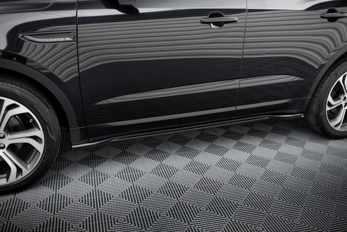 Street+ Seitenschweller Leisten passend für Jaguar E-Pace R-Dynamic X540 schwarz Hochglanz – Ansicht 3
