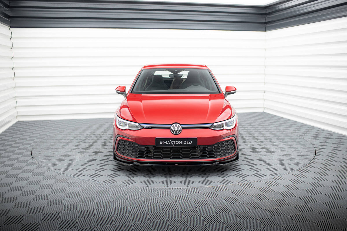 Street+ Spoilerlippe Front Ansatz V.2 + Flaps passend für VW Golf GTI / GTE / GTD / R-Line Mk8 – Ansicht 1