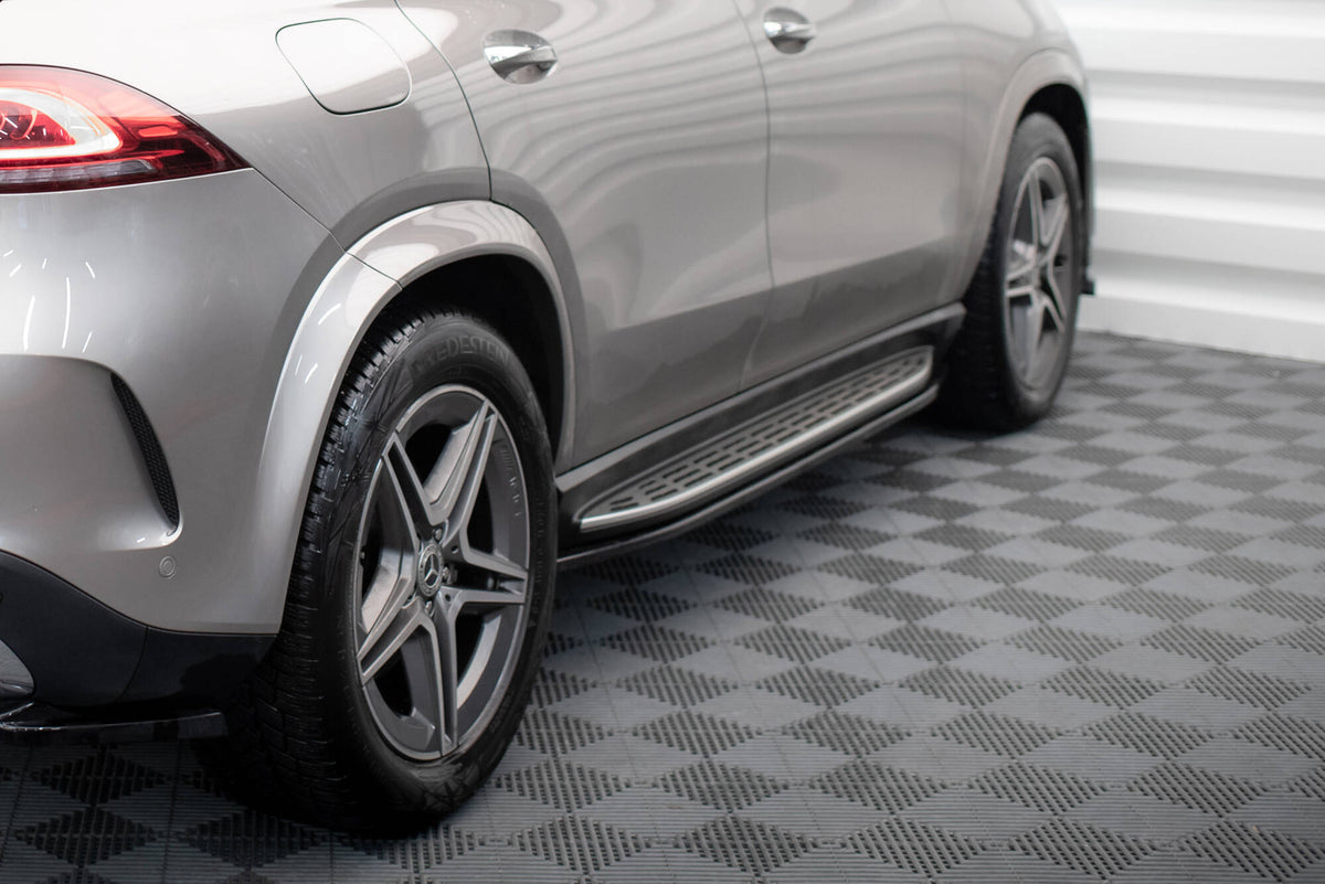 Street+ Seitenschweller Leisten passend für Mercedes-AMG / AMG-Line GLE SUV W167 / W167 Facelift schwarz Hochglanz – Ansicht 3