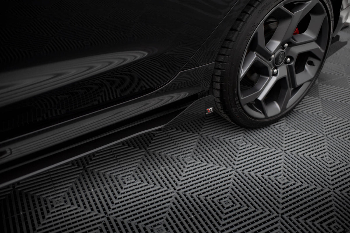 Seitenschweller Flaps passend für Ford Fiesta ST / ST-Line Mk8 schwarz Hochglanz – Ansicht 4