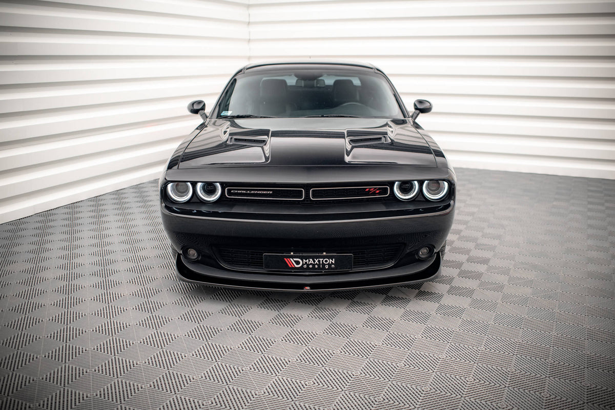 Street+ Spoilerlippe Front Ansatz passend für Dodge Challenger RT Mk3 Facelift schwarz Hochglanz – Ansicht 3
