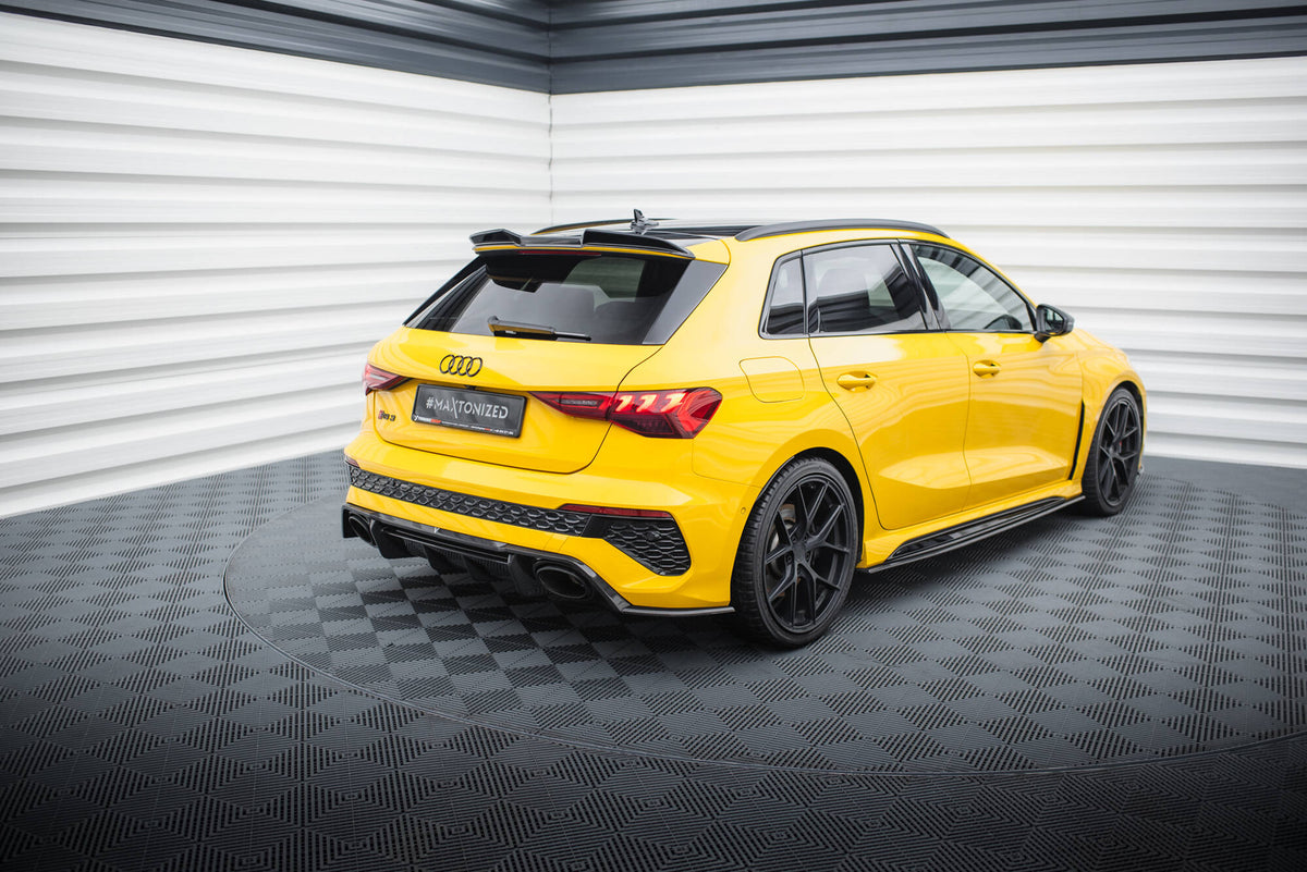 Prepreg Carbon Fiber Heck Ansatz Flaps Diffusor passend für Audi RS3 Sportback 8Y – Ansicht 7